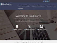 Tablet Screenshot of gradsource.com